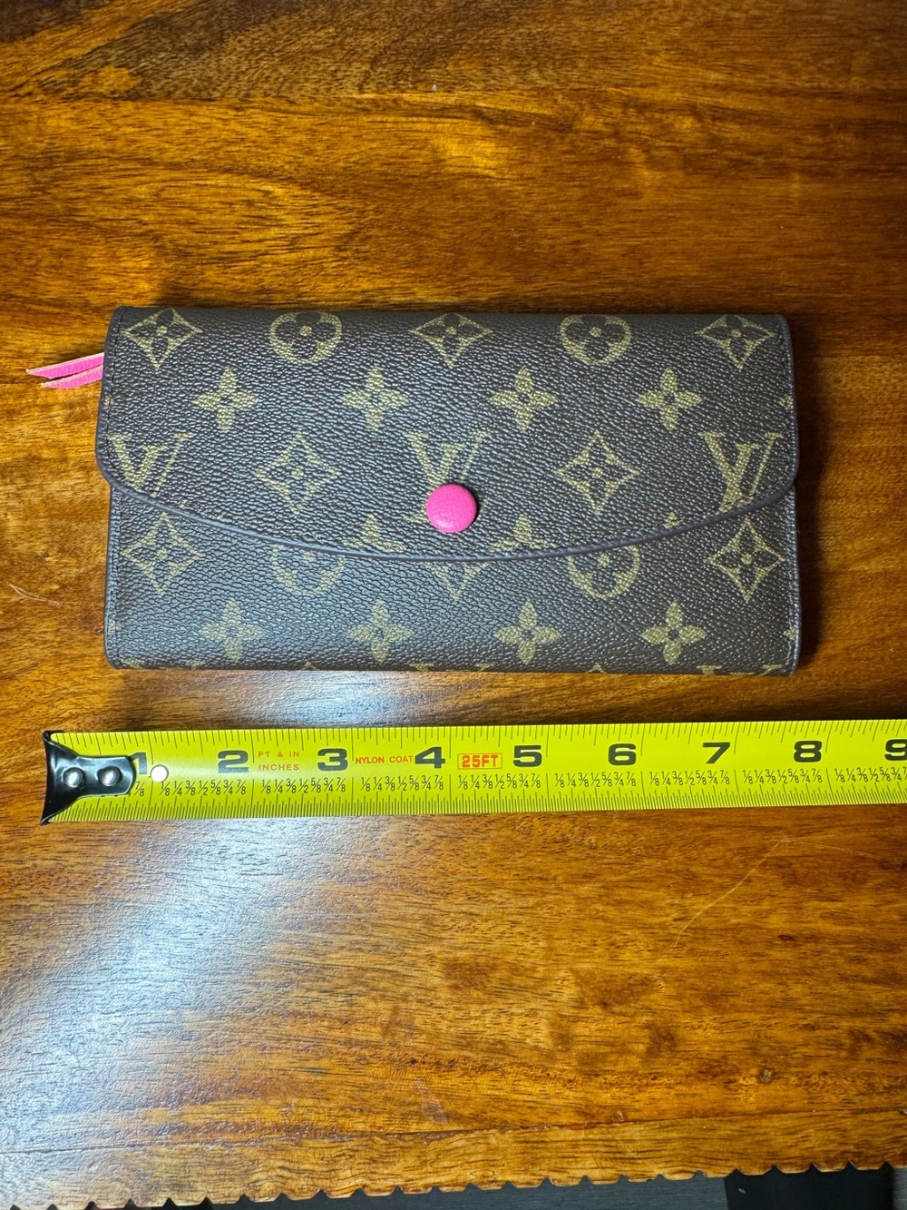 Brown Wallet with Pink. No Brand.